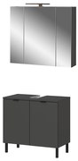 Antracitszürke fürdőszoba bútor szett Arcena – Germania