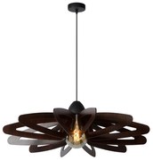 Lucide 77483/76/30 - Csillár zsinóron ZIDANE 1xE27/15W/230V barna/fekete