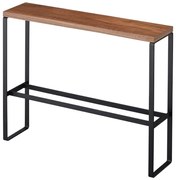 Fekete-natúr színű fém papucstartó állvány Tower – YAMAZAKI