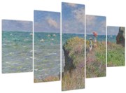 Kép - Claude Monet, Cliff Walk at Pourville, reprodukciók (150x105 cm)