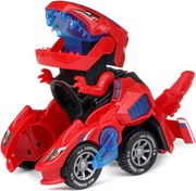 Zaparkorun DYNOCAR autóvá alakítható dinoszaurusz LED-del - Piros