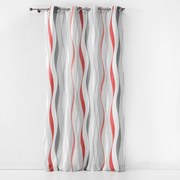 Piros-fehér függöny 140x260 cm Ondulys – douceur d'intérieur