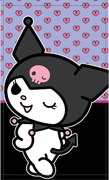 Hello Kitty Kuromi kéztörlő, arctörlő, törölköző 30x50cm