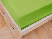 Jersey gyerek lepedő 60x120 cm zöld