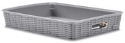 STEFANPLAST Tároló kosár Elegance L, szürke