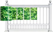 Szőnyeg kerítés panel sötétítő fólia