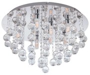 Eglo Almonte 97699 kristály mennyezeti lámpa, 8x3W G9 LED, 3000K, 8x360 lm, IP44
