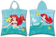 Disney Hercegnők, Ariel törölköző poncsó 50x115 cm