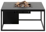 COSI gázkandallóval ellátott asztal - Cosiloft 100 típus, fekete kerettel / fekete tetejjel