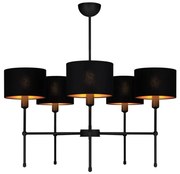 MADELA rúdon szerelt csillár 5xE14/40W/230V fekete