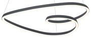 Skandináv függőlámpa fekete 72 cm LED-del, 3 fokozatban dimmelhető - Circuit