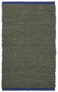 Sötétzöld juta szőnyeg 50x80 cm Notes – Mette Ditmer Denmark