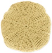 DORA kerek díszpárna 45 cm, sárga