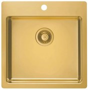 ALVEUS 1107052 - Mosogató PURE 52,5x51,5 cm rozsdamentes/bronz