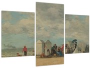 Kép - Eugène Boudin, Beach Scene, reprodukciók (90x60 cm)