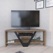 TV szekrény Karin - Walnut, Black