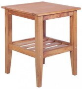 tömör tíkfa négyzet alakú dohányzóasztal 40 x 40 x 50 cm