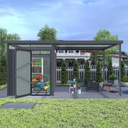 Avenberg MAGNUS Kerti ház fényáteresztő ablakokkal + bővítés 2.5 x 4.9 m - Premium