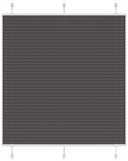 pliszírozott redőny fekete 115x150 cm szövetszélesség 114,4 cm