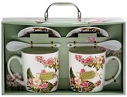 Bögre szett Beautiful world virágos 6 db-os díszdobozban