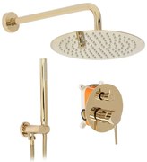 REA-P4110 - LUNGO zuhanyszett falba süllyesztett csapteleppel, arany