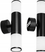 Kültéri fali lámpa Led kerti fali lámpa 2X GU10 IP54 Bk