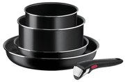 Tefal - Konyhai készlet 5 db INGENIO EASY COOK &amp; CLEAN BLACK
