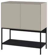 Fekete-krémszínű szekrény 80x90x40 cm Amira – Marckeric