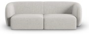 Világosszürke zsenília kanapé 188 cm Paolo – Milo Casa