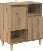 vidaXL Széf kézműves tölgy 35 x 60 x 70 cm Faanyag