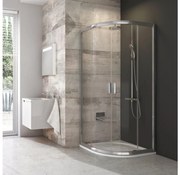 Ravak 3B240C00Z1B- Négyrészes, negyedkör alakú BLIX zuhanykabin 80x80cm, fényes króm