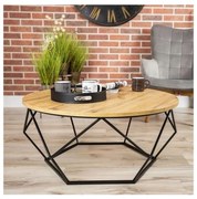 Kávésasztal DIAMOND 40x90 cm fekete/barna