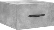 vidaXL 2 db betonszürke falra szerelhető éjjeliszekrény 35x35x20 cm