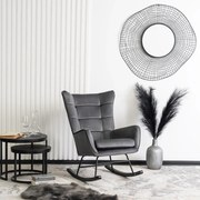 Hintafotel Szürke Bársony Kárpittal. JACKSON