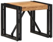 tömör akácfa dohányzóasztal 40x40x35 cm