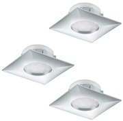Eglo 95802 - SET 3x LED Beépíthető lámpa PINEDA 1xLED/6W/230V