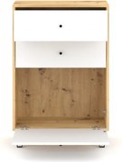 BILBAO SZAFKA BL18 DĄB ARTISAN/BIAŁY MAT