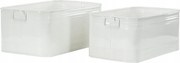 2 db Doboz rendszerező Style Loft fém fehér