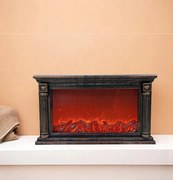 Modern LED kandalló lángutánzással SP-60 - 60x37 cm - réz