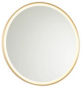 Arany fürdőszobai tükör 70 cm LED-del és érintős dimmerrel - Miral