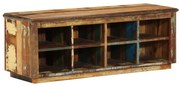 Cipőtároló 110x35x40 cm Tömör fa újrahasznosított