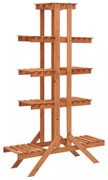 tömör fenyőfa virágtartó állvány 83 x 25 x 132 cm