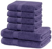 Marina 2 db lila fürdőlepedő és 4 db törölköző - DecoKing