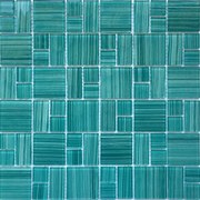 Üvegmozaik Premium Mosaic turquoise 30x30 cm fényes MOS4823MIX3HP