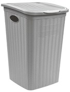 STEFANPLAST Elegance szennyeskosár 50 L, szürke