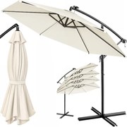 Deuba LED napernyő Mali Ø350 cm - krém