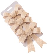 Karácsonyi masni szett 10 x 13 cm, krém színű, 3db, 10 cm