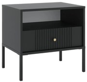 LUE fekete éjjeliszekrény