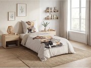 Gyermek ágyneműhuzat renforcé pamutból TEDDY HENRY bézs Ágyneműhuzat mérete: 80 x 80 cm | 135 x 200 cm