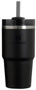 Fekete rozsdamentes acél termosz szívószállal 600 ml Quencher H2.0 FlowState Tumbler Black – Stanley